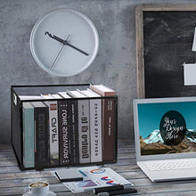 Load image into Gallery viewer, Mesh Hanging File Folder Box Organizer, Meshist Office Metal File Foldable Storage Crate,Letter Size, Black.
