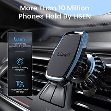 Load image into Gallery viewer, LISEN Car Phone Holder Mount, [Easily Install] Magnetic Phone Car Mount [6 Strong Magnets] Cell Phone Holder for Car [Case Friendly] iPhone Car Holder Compatible with All Smartphones &amp; Tablets
