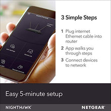 Load image into Gallery viewer, NETGEAR Nighthawk Smart WiFi Router (R7000) - AC1900 Wireless Speed (up to 1900 Mbps) | Up to 1800 sq ft Coverage &amp; 30 Devices | 4 x 1G Ethernet and 2 USB ports | Armor Security
