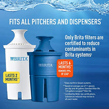 Load image into Gallery viewer, Brita Longlast Water Filter, Longlast Replacement Filters for Pitcher and Dispensers, Reduces Lead, BPA Free - 1 Count
