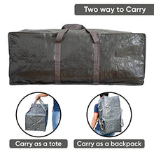 Load image into Gallery viewer, Klickpick Home Heavy Duty Reusable Extra Large Storage Bags , Laundry Bag Shopping Moving Totes Bags Underbed Storage Bins Zipper -Backpack Handles,Compatible with IKEA FRAKTA CART (Pack of 10)
