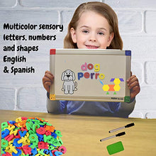 Load image into Gallery viewer, KOKO AROMA 291Pcs ABC Magnets Board Magnetic Letters Numbers and Shapes for Kids Toddlers with Storage Double-Side Drawing Whiteboard Uppercase Lowercase Foam Alphabet - Spelling Learning Games Set
