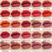 Load image into Gallery viewer, Peripera Ink the Velvet Lip Tint | High Pigment Color, Longwear, Weightless, Not Animal Tested, Gluten-Free, Paraben-Free | 0.14 fl oz (pack of 1, 028 MAUVEFUL NUDE)
