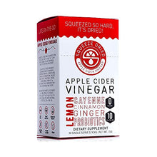 Load image into Gallery viewer, Squeeze Dried Apple Cider Vinegar Powder Sticks with Probiotics, Natural Detox Powder, Pocket Packs to Take on the Go, 30 Single-Serve Sticks
