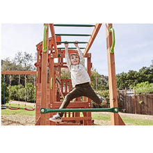 Load image into Gallery viewer, Little Tikes Real Wood Adventures Bobcat Ridge Backyard Playset Climb Swing Outdoor Activity Play Structure with Slide for Toddlers, Kids Climbers &amp; Wooden Play Structures
