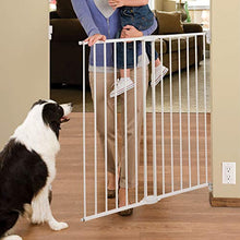 Load image into Gallery viewer, Munchkin Extending XL Tall and Wide Baby Gate,  Hardware Mounted Safety Gate for Stairs, Hallways and Doors, Extends 33" - 56" Wide, Metal, White
