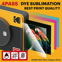 Load image into Gallery viewer, Kodak Mini 3 Retro Portable Photo Printer, Compatible with iOS, Android &amp; Bluetooth Devices, Real Photo: (3”x3”), 4Pass Technology &amp; Laminating Process, Print Photos - White
