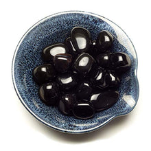 Load image into Gallery viewer, Cherry Tree Collection 1/2 Pound Tumbled Polished Stones | 3/4" - 1" Size Nuggets | Crystals for Decoration, Healing, Reiki, Chakra (Black Obsidian)
