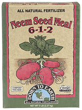 Load image into Gallery viewer, Down to Earth Organic Neem Seed Meal Fertilizer Mix 6-1-2, 5 lb
