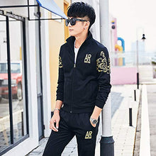 Load image into Gallery viewer, MANTORS Men's Casual Tracksuit Full Zip Athletic Jogging Gym Sweat Suits 78BLack-M
