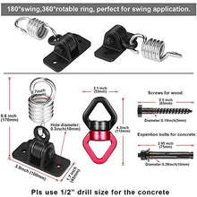 Load image into Gallery viewer, MDAIRC Heavy Duty Hanging Kit Swing Hangers and Hammock Spring and 360 Smooth Swing Swivel Spinner Kglobal Swivel Hook and Locking Snap Hooks for Wooden Sets，tire Swing Swivel, Seat Trapeze Yoga
