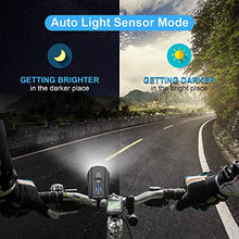 Load image into Gallery viewer, STATOR Bike Light,USB Rechargeable Bike Light Set, Super Bright LED Bike Lights Front and Back, Smart Sensor 400 Lumen 5 Modes IPX5 Waterproof,Fits All Bicycles, Mountain, Road
