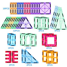 Load image into Gallery viewer, Magnetic Tiles Building Blocks STEM Magnet Blocks Toys for 3+ Year Old Boys and Girls,Educational Toy Gifts for Toddlers Kids Develop Children's Ability to Observe,Imagine,Practice.

