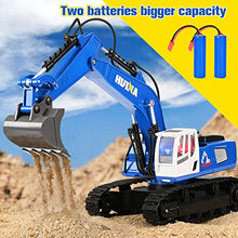 Load image into Gallery viewer, KidsFaves Remote Control Excavator for Boys 11 Channel Metal Shovel 350 Rotate, RC Construction Vehicles Toys Digger for Kids 8+Year Old
