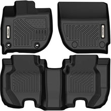 Load image into Gallery viewer, OEDRO Floor Mats Compatible with 2015-2020 Honda Fit, Custom Fit Front &amp; 2nd Row Liner Set, Black TPE All-Weather Guard
