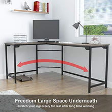 Load image into Gallery viewer, WeeHom L Shaped Desk Corner Gaming Computer Desk for Home Office Sturdy PC Laptop Table Workstation,Small Size
