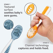 Load image into Gallery viewer, NumNum Beginner Bowl &amp; Pre-Spoon GOOtensil | Baby Bowl and 3 Spoon Set (First Stage + Second Stage) | BPA Free Silicone Self Feeding Baby + Toddler Dish &amp; Utensil
