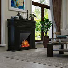Load image into Gallery viewer, KUPPET 44 Inches Electric Fireplace - Space Fireplace Heater, Log Hearth with Realistic Flame and Remote Control
