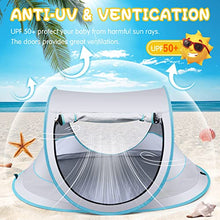 Load image into Gallery viewer, Baby Beach Tent,Large Pop Up Sun Shade,Portable Baby Travel/ Play Tent with Mosquito Net,Indoor,UPF 50+ UV Protection Sun Shelters
