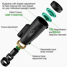 Load image into Gallery viewer, Allkeys 16x55 High Definition Monocular Telescope and Quick Smartphone Holder,2020 Newest Waterproof Monocular,Day &amp; Low Night Vision,BAK4 Prism for Wildlife Bird Watching Hunting
