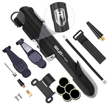 Load image into Gallery viewer, NewMainone Mini Bike Pump Portable Bicycle Frame Pump,Bicycle Tire Pump Glueless Puncture Repair Kit,120 PSI Fast Air Pump Suitable for Presta &amp; Schrader Valve
