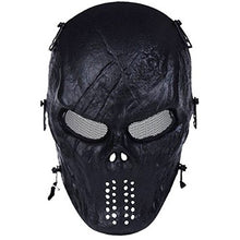 Load image into Gallery viewer, Tactical Mask Skull Full Face with Metal Mesh Eye Protection-Airsoft/BB Gun/CS Game-Zombie Masks Heads Scary for Cosplay Party Halloween Tricky Man&amp;Women
