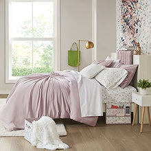 Load image into Gallery viewer, Comfort Spaces Dorm Room Comforter Set - College Essentials, Complete Dormitory Bedroom Pack And Sheet with 2 Side Pockets, Queen Kamila Floral Blush 17 Piece

