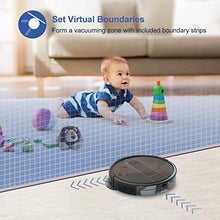 Load image into Gallery viewer, Coredy R750 Robot Vacuum Cleaner, Compatible with Alexa, Mopping System, Boost Intellect, Virtual Boundary Supported, 2200Pa Suction, Super-Thin, Upgraded Robotic Vacuums, Cleans Hard Floor to Carpet

