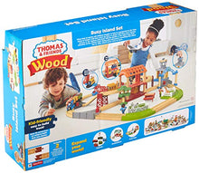 Load image into Gallery viewer, Thomas &amp; Friends Wood Busy Island Set, Toy Train Set with 40+ Pieces, Including Track, 5 Characters, poseable Figures and 3 Destinations
