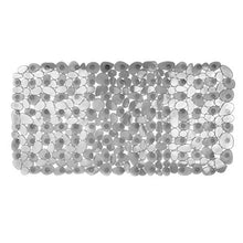 Load image into Gallery viewer, iDesign Pebblz Suction Non-Slip Bath Mat for Shower, Bathtub, Stall, 26" x 13.5", Gray
