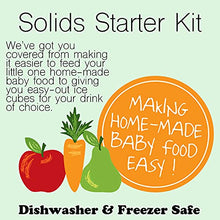 Load image into Gallery viewer, Mumi&amp;Bubi Solids Starter Kit, Two Reusable Baby Food Freezer Storage Trays - Perfect Container for Homemade Baby Food - Each Tray has 21 x 1 oz Cubes, 42 oz Total Capacity

