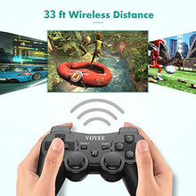 Load image into Gallery viewer, VOYEE Upgraded PS3 Controller, Wireless Controller with Enhanced Joystick/Battery/Motors, 7.0 ft Charging Cable for Sony Playstation 3 (Black)
