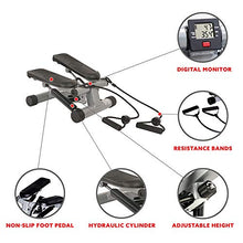 Load image into Gallery viewer, Sunny Health &amp; Fitness Mini Stepper with Resistance Bands
