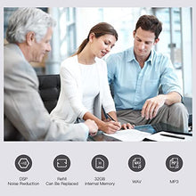 Load image into Gallery viewer, Digital Voice Recorder for Lectures Meetings - Kokuji 32GB Audio Voice Recording Device, Intelligent Noise Reduction, Mini Voice Recorder with Microphone, Portable USB MP3 Playback
