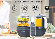 Load image into Gallery viewer, Babymoov Baby Cook Duo Baby Food Maker Steamer and Blender, Baby Food Maker for Infants and Toddlers 6 in 1 Baby Food Processor, Defroster, Sterlizer, Bundled with HogoR Organic Baby Food Cookbook
