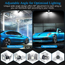 Load image into Gallery viewer, Garage Lights Led Deformable Garage Light Ceiling LED 60W 6000Lumen Flexled Garage Light Tribrite Led Adjustable Light with 3 Panel Led Shop Lights for Garage Ceiling Basement Workshop
