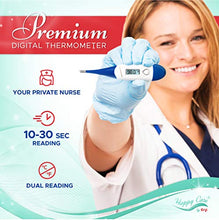 Load image into Gallery viewer, [Updated 2020 Model] Thermometer | Thermometer for Adults | Oral Thermometer | Thermometer for Fever | themometers for Adults | Quick 10-30 Sec Oral Rectal Armpit Underarm Baby Infant Kid Babies Pet
