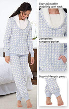 Load image into Gallery viewer, PajamaGram Womens Pajamas Plush Fleece - Warm Pajamas for Women, Blue, M, 8-10
