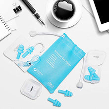Load image into Gallery viewer, ANBOW Ear Plugs for Sleeping Noise Cancelling. Reusable Silicone Earplugs. Custom Fit - Noise Reduction for Sleeping, Concerts, Work &amp; Swimming. Adjustable to Ear Size. 3 Pairs + Travel Pouch
