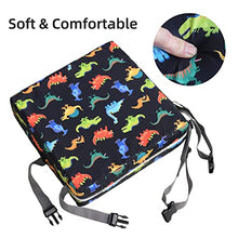 Load image into Gallery viewer, BCOFUI Baby Kid Adjustable Dismountable Booster Cushion with Harness Buckles High Density Sponge Toddler Chair Pads
