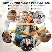 Load image into Gallery viewer, N/D Pet Fence for Medium and Large Dogs — 6 pet cage Plates, pet Fence, Square Pole, Foldable pet Fence, Gauge Ring, Training Ring, pet Supplies for Indoor/Outdoor kennels
