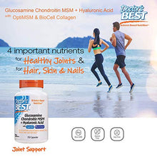 Load image into Gallery viewer, Doctor's Best Glucosamine Chondroitin Msm + Hyaluronic Acid with optimsm &amp; Biocell Collagen, Joint Support, Non-GMO, Gluten Free, Soy Free, 150 Caps
