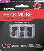 Load image into Gallery viewer, COMPLY Isolation Plus TX-500 Memory Foam Replacement Earbud Tips for KZ ZS10, ZSN, AS10, ZSX, Starfield, FH7, FIIO, MOONDROP and More (Assorted, 3 Pairs)
