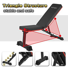 Load image into Gallery viewer, BangTong&amp;Li Adjustable Bench,Utility Weight Bench for Full Body Workout- Multi-Purpose Foldable
