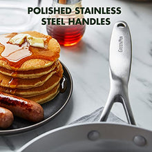 Load image into Gallery viewer, GreenPan Venice Pro Tri-Ply Stainless Steel Healthy Ceramic Nonstick 10" Frying Pan Skillet, PFAS-Free, Multi Clad, Induction, Dishwasher Safe, Oven Safe, Silver

