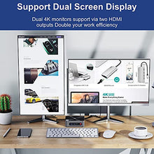 Load image into Gallery viewer, Beelink Mini PC 4 Cores 8th with Intel Core i5 8279U (up to 4.1GHZ) 16GB DDR4 RAM 512GB NVMe M.2 SSD Mini Desktop Computer Win 10 Pro Support 4K Dual HDMI, WiFi, BT5.0, 4USB3.0, Auto Power On
