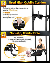 Load image into Gallery viewer, BangTong&amp;Li Power Tower Workout Pull Up &amp; Dip Station Adjustable Multi-Function Home Gym Fitness Equipment (Black-st)
