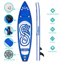 Load image into Gallery viewer, FunWater SUP Inflatable Stand Up Paddle Board 10'x31''x6'' Ultra-Light Inflatable Paddleboard with ISUP Accessories,Fins,Adjustable Paddle, Pump,Backpack, Leash, Waterproof Phone Bag,Kayak Seat
