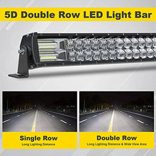 Load image into Gallery viewer, FEELON 5D 52'' inch LED Light Bar + 4'' White/Amber Yellow LED Pods Strobe Fog Light Spot Flood Offroad with Upper Windshield Mounting Brackets and Switch Wiring Harness Fit 1987-1995 Wrangler YJ

