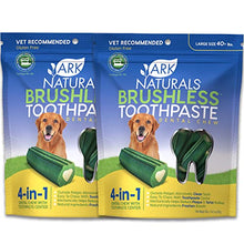Load image into Gallery viewer, Ark Naturals Brushless Toothpaste, Dog Dental Chews for Large Breeds, Vet Recommended for Plaque, Bacteria &amp; Tartar Control, 2 Pack
